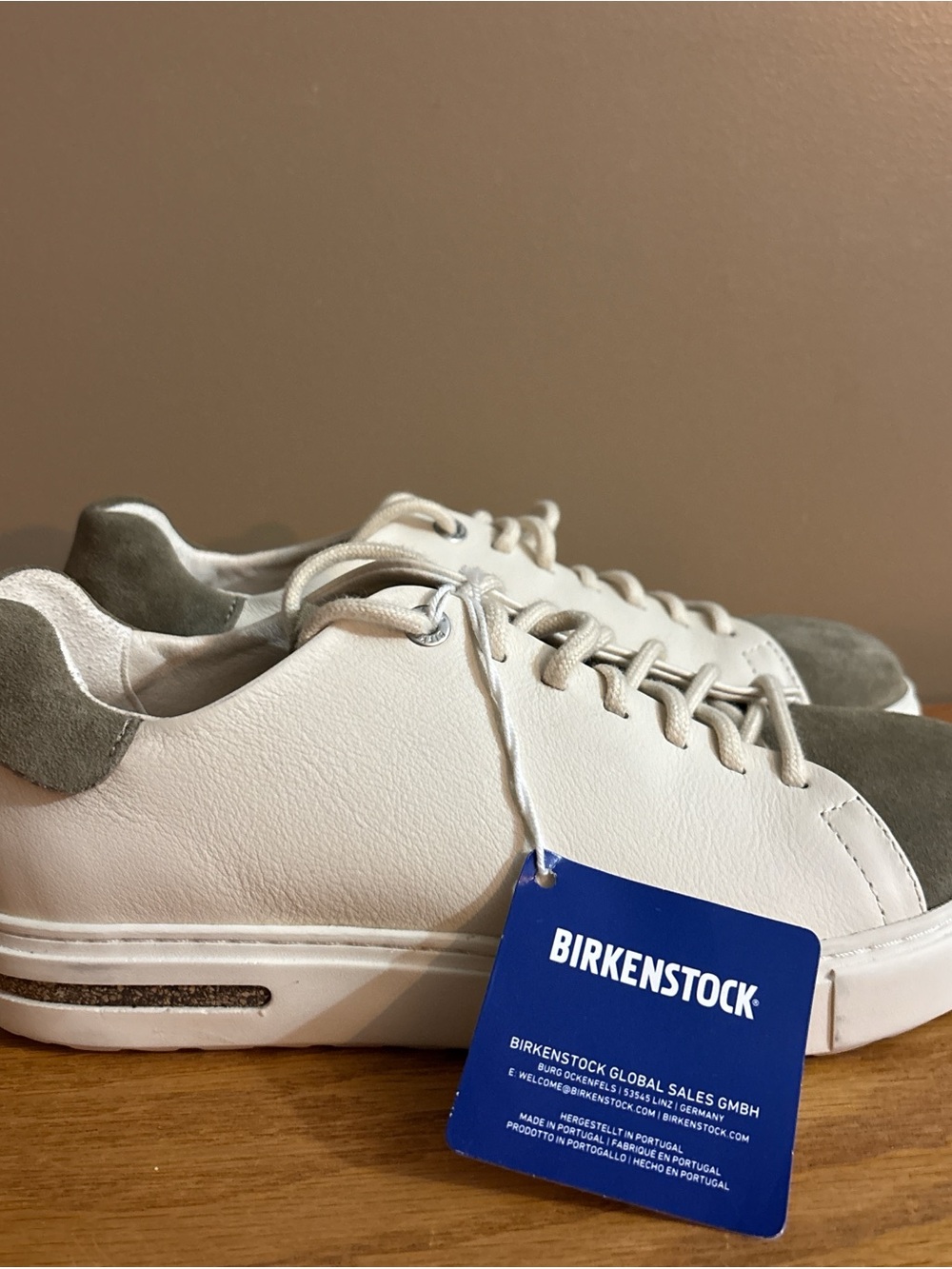 Birkenstock Bend Low Decon Women’s White and Gray Sneakers Leather & Suede